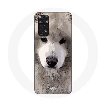 Capa Maniacase para Xiaomiredmi Note 11 4G Samoieda Cinzento Raça de Cãos - 1