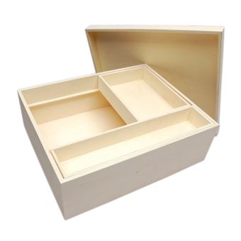 Caixa de Madeira para Batizado LG 87568 | 41,5x34x13,5 cm - 1