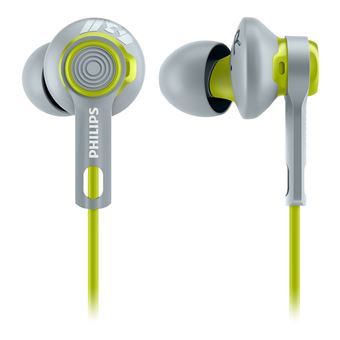 Auriculares Philips Auscultadores desportivos SHQ2300LF/00 Verde, Cinzento
