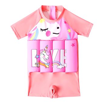 Fato de Banho com Bóias para Criança | Rosa | 4-5 anos - 1