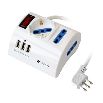 Extensão Elétrica Techly IUPS-PCP-DESK10AP | Branco - 1