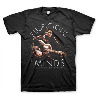 T-shirt Elvis Presley - Suspicious Minds | Preto | S - 1