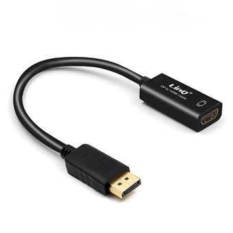 Adaptador LinQ Macho para HDMI Adaptador Fêmea | Full HD 3D | 1920 x 1080p - Preto - 1