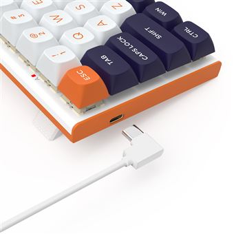 Teclado com Fios REDRAGON K683WBO-RGB-M | Branco - 1