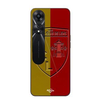 Capa Maniacase para Oppo A78 5G | RCL LENS Logótipo com fundo amarelo e vermelho - 1