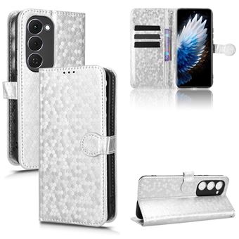 Capa FOXDOCK para Tecno Spark 40 Pro Plus | Fecho Magnético | TPU Macio | Compartimentos para Cartões | Prata - 1