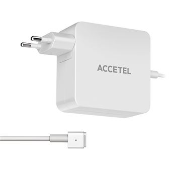Carregador de Portátil Accetel PCA-120 para Apple Macbook | 14.85V | 3.05A | 45W | Type-T | Branco - 1
