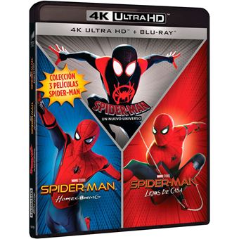 Pack Spider-man (Homecoming+ Spider-Man: Far from Home + Spider-Man: Into  the Spider-Verse) (4K UHD + Blu-ray) (6Blu-ray) - Blu-ray - Compra filmes e  DVD na 