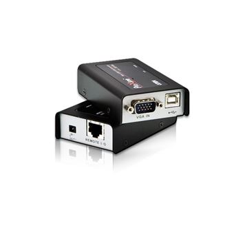Extensor Kvm ATEN Mini extensor KVM USB VGA Cat 5 (1280 x 1024 a 100m) | Preto - 1
