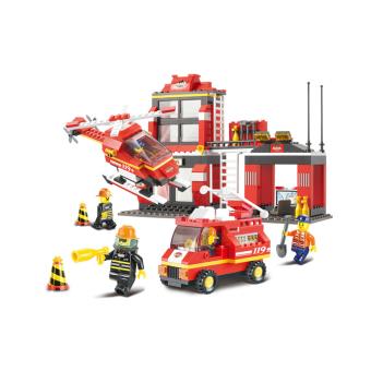 Jogo de Construção Sluban Fire Alarm Quartel Bombeiros 371 Pcs - 1