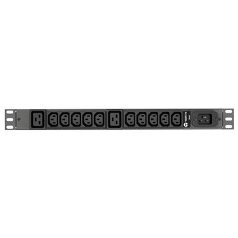 Pdu Vertiv Geist rPDU, basic, 1U, input C20 230V 16A, outputs (10)C13 | (2)C19 | Preto - 1