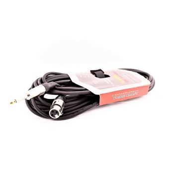 Cabo XLR - JACK (Canon) 3P Macho - Fémea | 10 m - Preto - 1