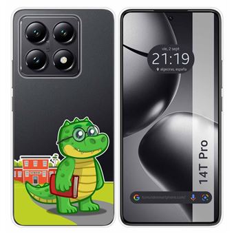 Capa de Silicone TUMUNDOSMARTPHONE Transparente para Xiaomi 14T Pro 5G design Coco desenhos - 1