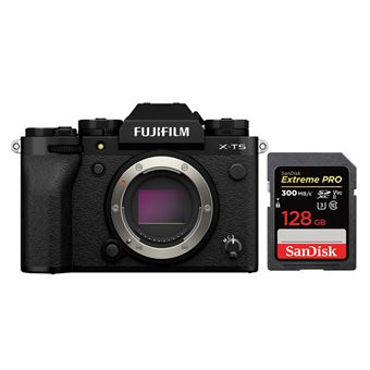 Fujifilm X-T5 Body Black+SanDisk 128GB Extreme Pro SDXC UHS-II U3 300MB/s - 1
