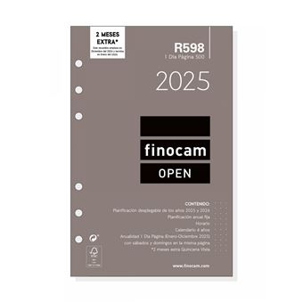 Recarga para Agenda Finocam 711670025 | Cinzento - 1
