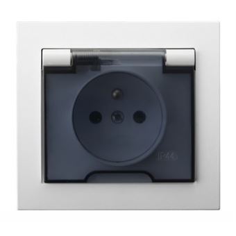 Tomada Ospel GPH-1WZ/00/d | Branco - 1