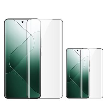 Kit 2 Vidros Premium Curved Phonecare para Xiaomi Redmi Note 14 Pro + Plus | Transparente/Preto - 1