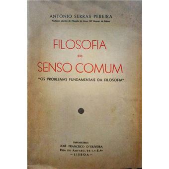 Filosofia do senso comum. - 1