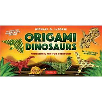 Origami Dinosaurs Kit Prehistoric Fun For Everyone Origami Kit With 2 Books, 98 Papers, 20 Projects Prehistoric Fun For Everyone Kit Includes 2  Projects And 98 Highquality Origami Papers - 1