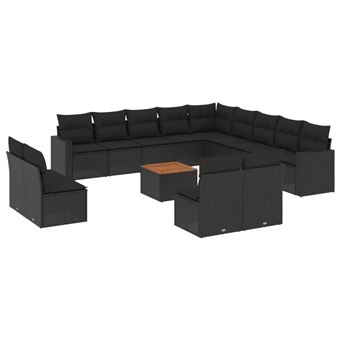 Banco para Exterior VidaXL 3224375 | Preto - 1