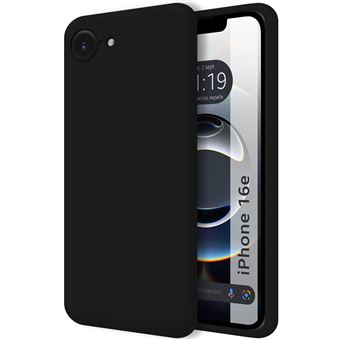 Capa TUMUNDOSMARTPHONE de silicone líquido ultramacio para iPhone 16e (6.1) | Preto - 1