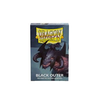 Dragon Shield Standard size Outer Sleeves- Matte Black (100) (EN) - 1