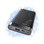 Power Bank Cellularline FREEPMANTA12QCCPDK 12000 mAh Preto