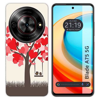 Capa de Silicone Tumundosmartphone para Zte Blade A75 5G | Desenhos de pássaros - 1