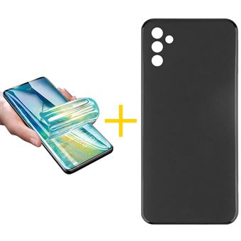 Pack 1 x Película de Hidrogel + Capa skyhe para Samsung Galaxy S25 + 5G (PLUS) | Silicone Liso | Preto - 1
