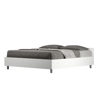 Cama de Casal Queen Size sem Estrado Ityhome Nuamo | 160x190 cm | cinza branca - 1