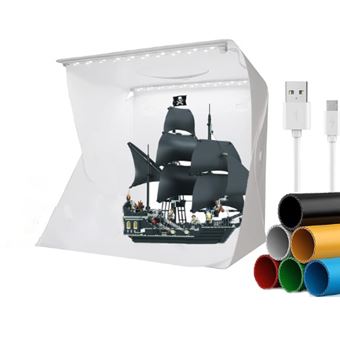 Caixa de Fotografia para Produto F+ com Iluminação e 6 Fundos | 40x40 cm - 1