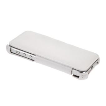 Capa Flip Star Case Star-Case Book Case Oslo para Apple Iphone 5 Litchi Whi - 1
