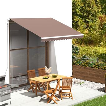 Tecido de Substituição para Toldo vidaXL 3x2,5 m castanho - 1