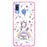 Capa Hapdey para Samsung Galaxy A40 2019 Design Arco-Íris Dream Like a Unicorn em Silicone Flexível e TPU Cor-de-Rosa_0