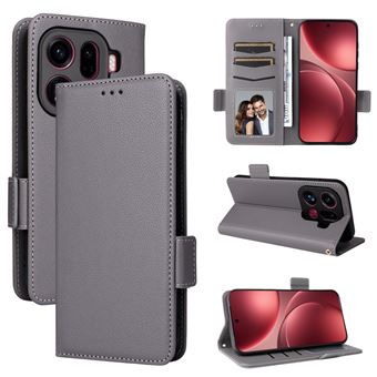 Capa FOXDOCK para OPPO Find X9 Pro | Prova de Choque | Magnética| TPU | Suporte para Cartão | Cinza - 1