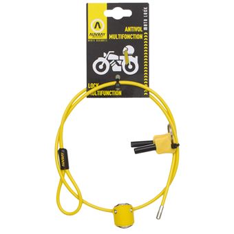 Capacete Multifuncional Anti-Roubo Auvray - Amarelo/Preto - 1