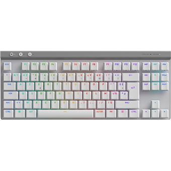 Teclado Gaming Wireless Logitech G G G515 LIGHTSPEED TKL | Idioma: Francês | Branco - 1