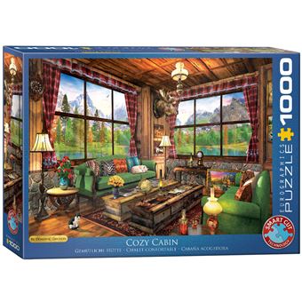 Puzzle Eurographics Cozy Cabin by Dominic Davison | 1000 Peças - 1