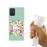 Capa Hapdey para Samsung Galaxy A71 | Silicone Flexível em TPU | Design Verão, flores tropicais com flamingos - Transparente_3
