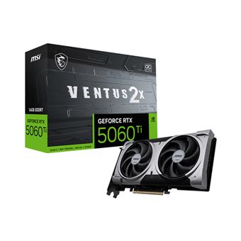 Placa de Vídeo MSI VENTUS GeForce RTX 5060 TI 16G 2X OC PLUS | Cinzento - 1
