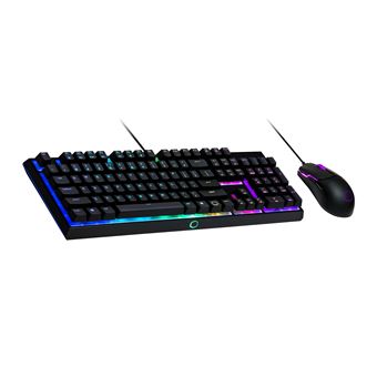 Teclado Gaming com Fios + Rato Cooler Master Gaming MS110 | Idioma: Alemão | Preto - 1