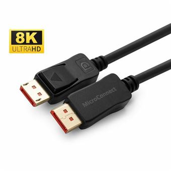Cabo Displayport Microconnect MC-DP-MMG-200V1.4 | Preto - 1