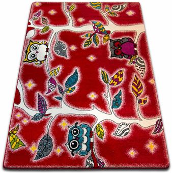 Tapete RugsX Kids Floresta | Vermelho C427 | 140X190 cm - 1