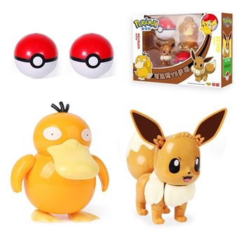 Figuras Brinquedos Infantis DreamWorks | Pokémon | 2 Peças | Psyduck Eevee 6-9 cm - 1