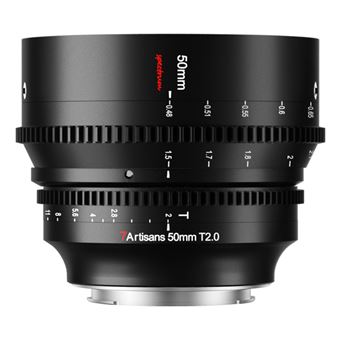 Lente de Máquina Fotográfica 7Artisans 50mm T2.0 Canon RF | Preto - 1