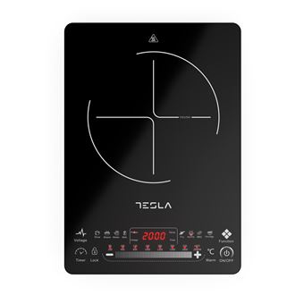 Placa Portátil de Indução Tesla IC400B | 1 Zona | Preto - 1