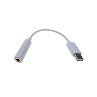 Cabo Adaptador BeMatik Headphone USB-C Macho para 3.5 mm Minijack Fémea 12cm - 1