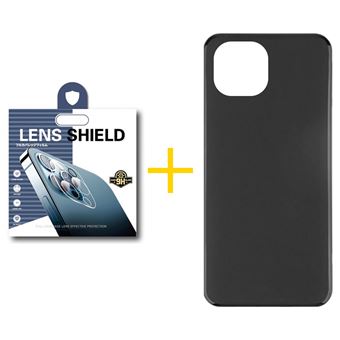 Pack 1 x Película de Câmara + Capa skyhe Apple iPhone 14 Silicone Liso - Preto - 1