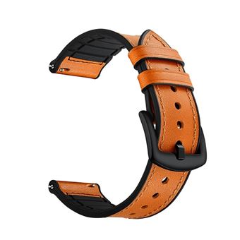 Bracelete Premium Siliconleather Phonecare para Xiaomi Redmi Watch 5 Lite | Castanho / Preto - 1