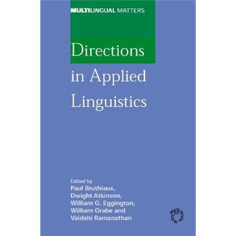 Directions In Applied Linguistics Essays In Honor Of Robert B Kaplan 133 Multilingual Matters - 1